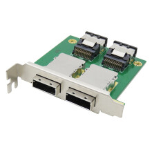 Dual Ports Mini SAS Interno SFF-8087 para Externo HD SFF-8088 Sas26P PCI Adapter Card