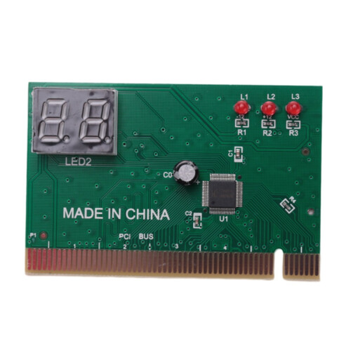 Tarjeta de prueba de fallas de placa base PCI de 2 bits para diagnóstico de computadoras de escritorio 1