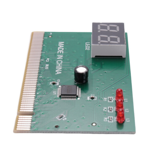 Tarjeta de prueba de fallas de placa base PCI de 2 bits para diagnóstico de computadoras de escritorio 2