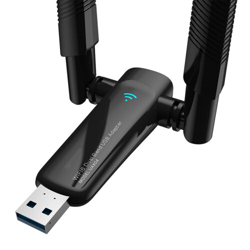1800Mbps WiFi 6 Προσαρμογέας USB 5G/2,4GHz Κεραία κάρτας δικτύου υψηλής απολαβής 2