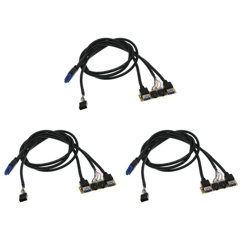 60cm Panel USB3.0+USB3.0+HD Audio Jack Ports I/O Board+Internal Wire 1