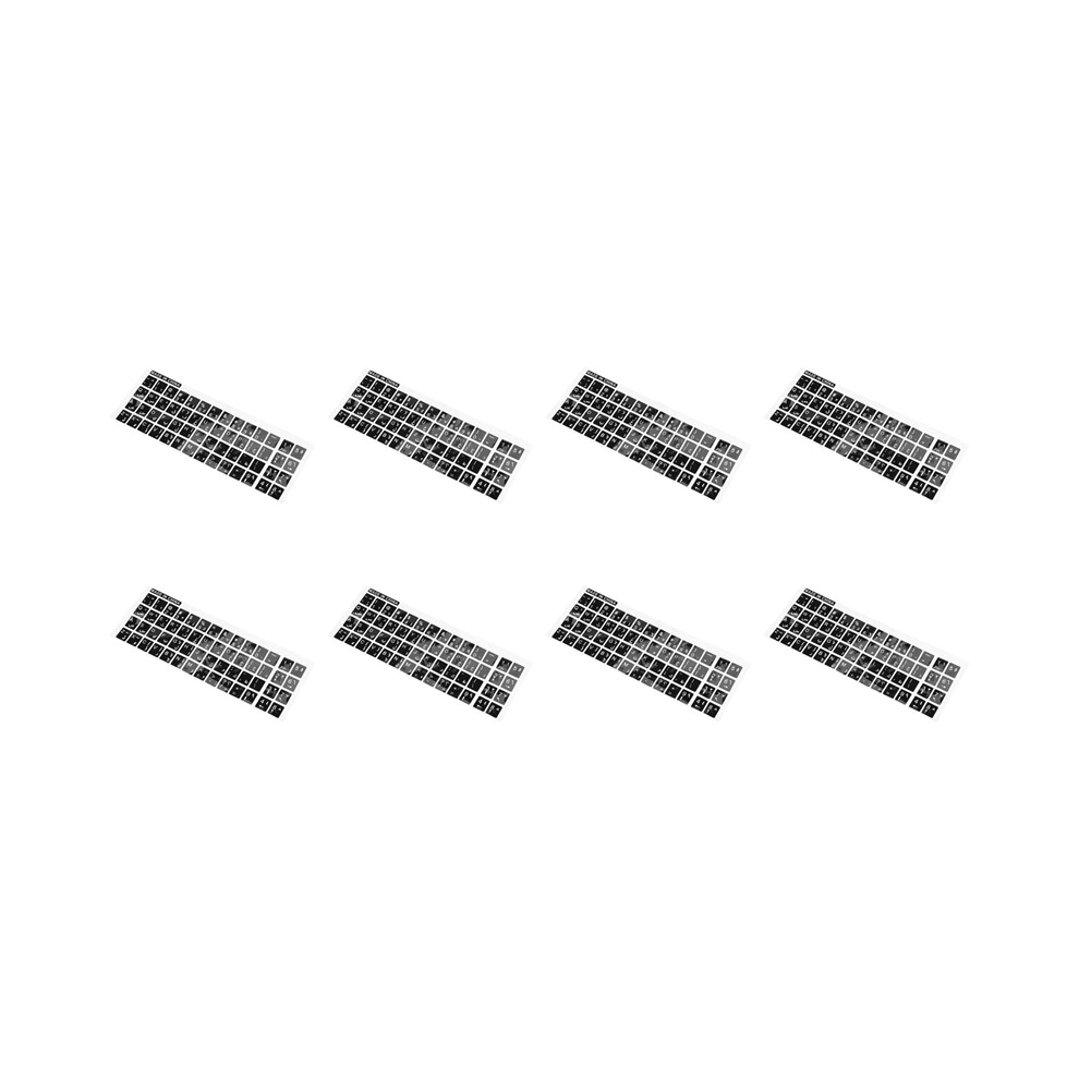 Letters Arabic English Keyboard Sticker Decal White/Black 4853542381771