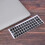 White Letters Arabic English Keyboard Sticker Decal Black 5