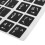 White Letters Arabic English Keyboard Sticker Decal Black 8