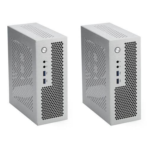 Obudowa komputera HTPC A09 Mini ITX USB3.0 srebrna 1