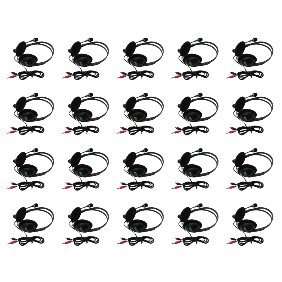 3.5Mm Audio Headset Computer Headsets With 270 Degree Boom Mic 4853542387988