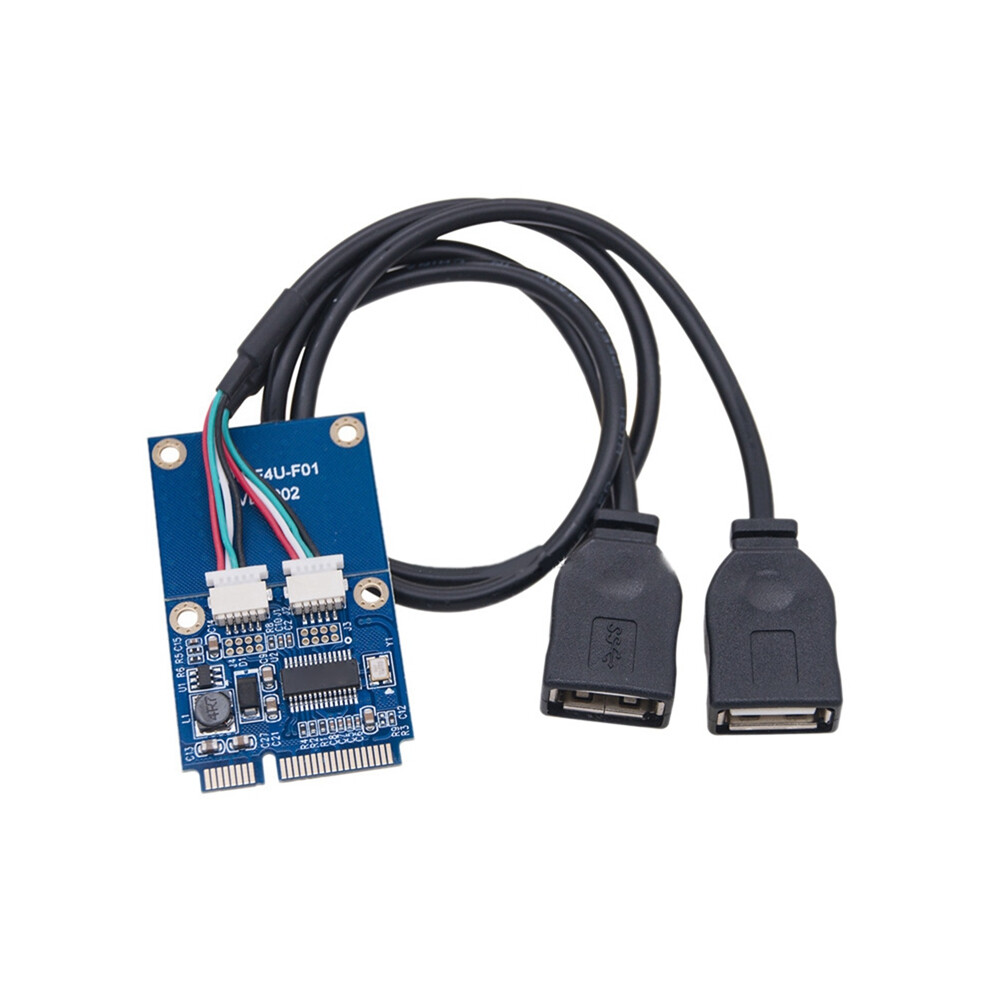 Pci-E Expansion Card Mini To Dual-Port Usb2.0 Adapter 4853542389890
