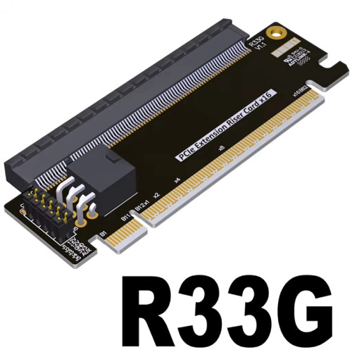 PCI-E 5.0 X16 Half Height to Full Extension Riser Card 2