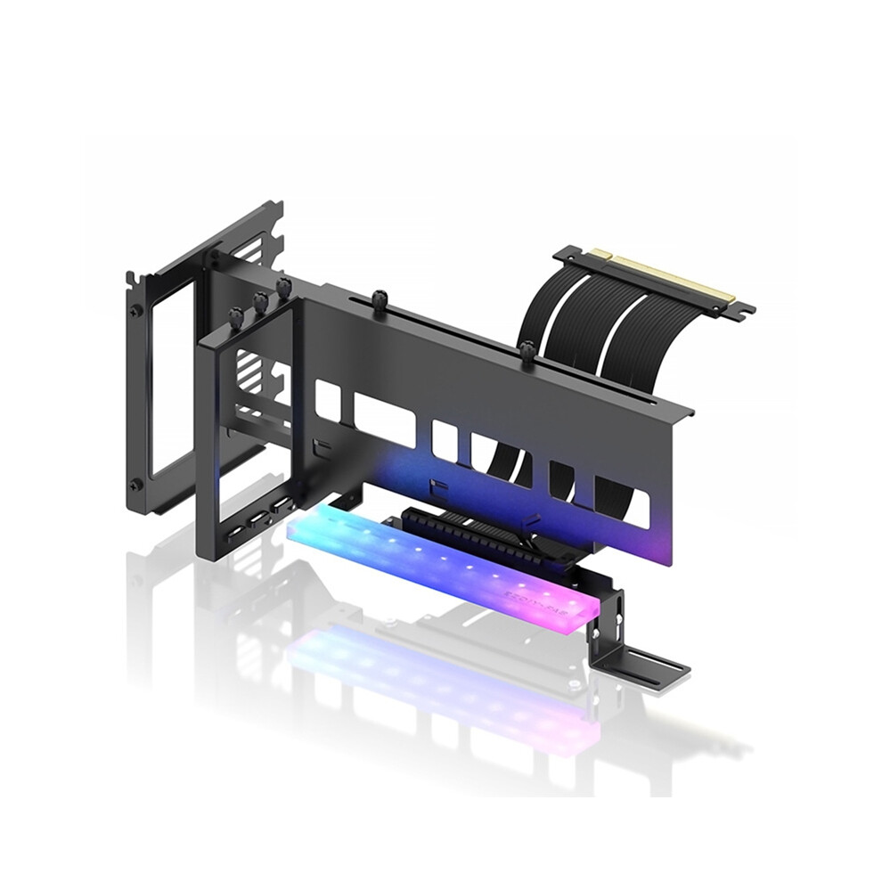 Universal Vertical Gpu Holder Pcie 4.0 X16 Kit Riser Atx Case Black 4853542392357