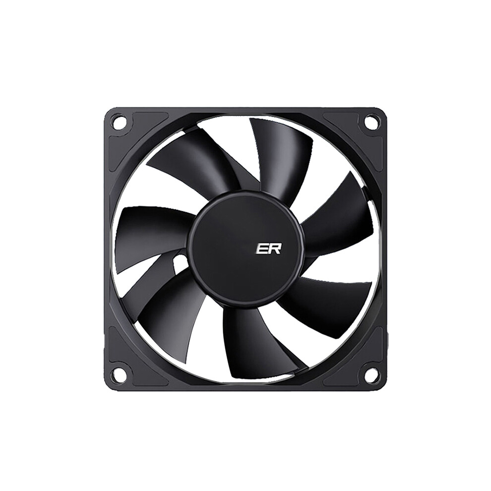 Computer Case Fan 80Mm 4-Pin Pwm High Airflow Ultra-Thin Cooling 4853542392883