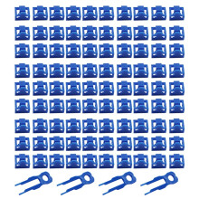 Kit de Bloqueo Puerto RJ45 con Bloqueador Seguridad Ethernet Clave, Protector Tapa Antipolvo para Puertos Enrutador y Computadora, Azul