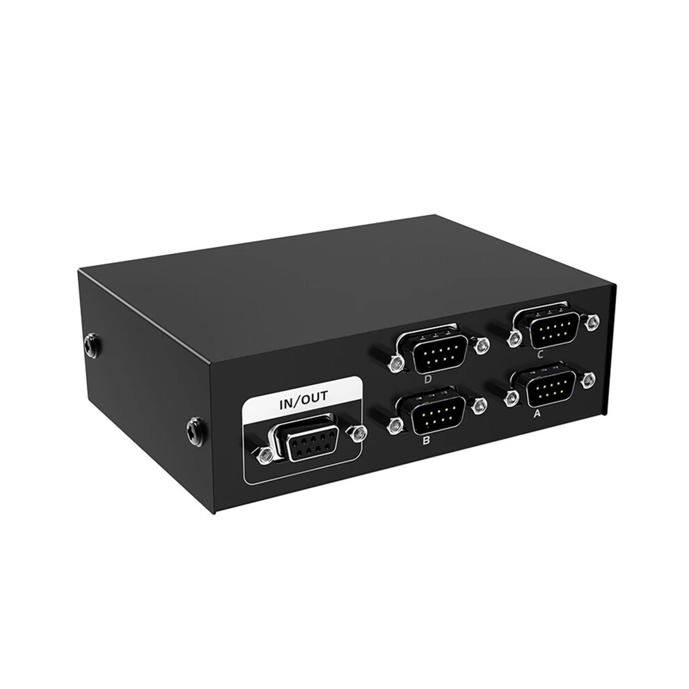 Commutatore RS232 4 In 1 Out Seriale DB9 Pin Switcher 4X1 Per Pc
