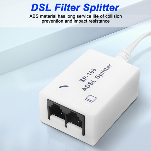 Διαχωριστής φίλτρου DSL ADSL για τηλεφωνική γραμμή αρσενικό σε 2 γυναίκες 2