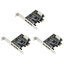 -PEX30016 3 Port IEEE 1394 Firewire 1394B & 1394A PCIe 1.1 X1 Card