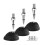 3Pcs Tripod Flexible Feet Pad Non Slip Monopod Replacement 1