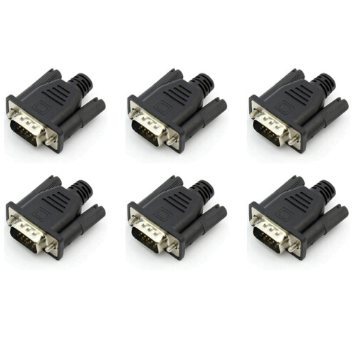 Adaptador de vídeo virtual VGA macho com plugue fictício e placa de trava EDID