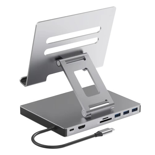 Stacja dokująca do laptopa, gniazdo SD TF, stacja Ethernet, B
