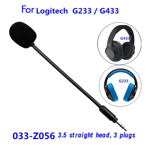 Vervang 3,5 mm Microfoonmicrofoon voor G233 G433 Game Headsets Gaming Hoofdtelefoons Microfoon 2