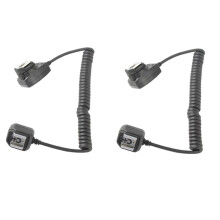 2 Stuks OC-E3 Off Camera Flash Verlengsnoer Sync Focus Kabel Snoer Remote voor Zaklamp