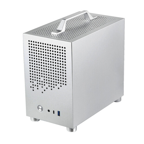 Skrinka Micro-ITX pre PC SKTC A17 SGCC, strieborná