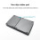 B089T Folding Keyboard with Trackpad for IOS and ,Gray 6