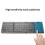 B089T Folding Keyboard with Trackpad for IOS and ,Gray 7