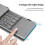B089T Folding Keyboard with Trackpad for IOS and ,Gray 4