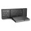 B089T Tastiera pieghevole con trackpad per iOS e, nero 8