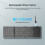 B089T Tastiera pieghevole con trackpad per iOS e, nero 9