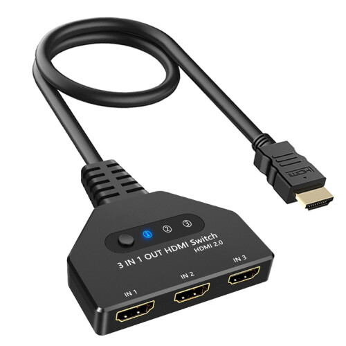 4K@60hz - Συμβατό Switch Box 3 in 1 Out 2.0 Switcher 1