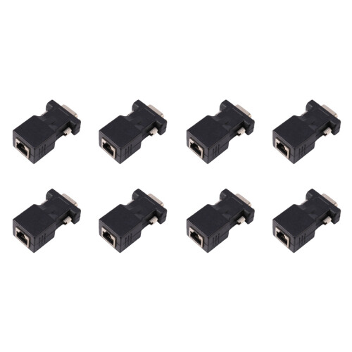 Extensor VGA Macho para LAN CAT5 CAT6 RJ45 Cabo Adaptador de Rede 1