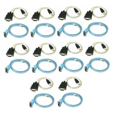 RJ45-verkkokaapeli Serial Rj45 - DB9 ja RS232 USB (2 in 1)