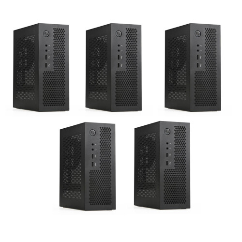 5X A09 HTPC Computerbehuizing Mini ITX Gaming PC Chassis Desktop USB2.0 Thuiscomputerbehuizing Zwart 1