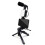 Mobile Phone Tripod Kit with Microphone LED Fill Vlog Video B 2
