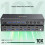 Chaveador KVM para 4 Computadores e 2 Monitores Plugue UE 6