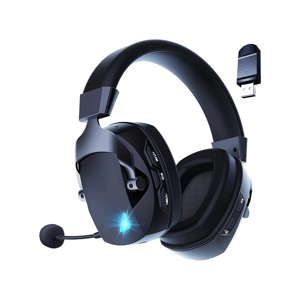 Wireless Gaming Headset With Mic 2.4G Bluetooth Headphone Black 4853542309928