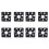 8st 90 X 25MM DC 12V 0,60A 4-Pins Computer CPU-Koelventilatoren 2