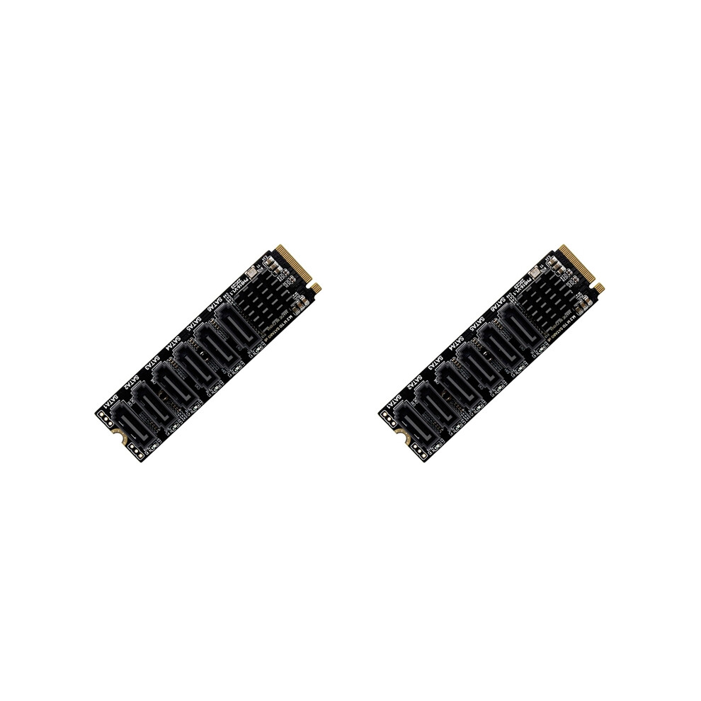 M.2 Nvme Pci-E Pcie X4 X8 X16 To 6 Port 3.0 Sata Adapter Card Riser 4853542310962