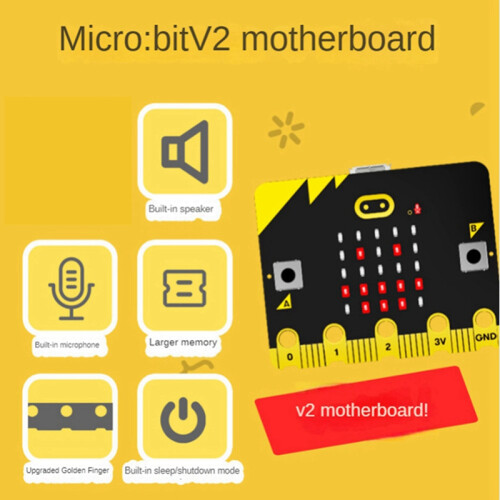 6X Placa-MÃE Bbc Microbit V2.0 IntroductionÃ§ÃO Ã ProgramaÃO GrÃÃÃFica em Python Programmable Learn Development Board C 2