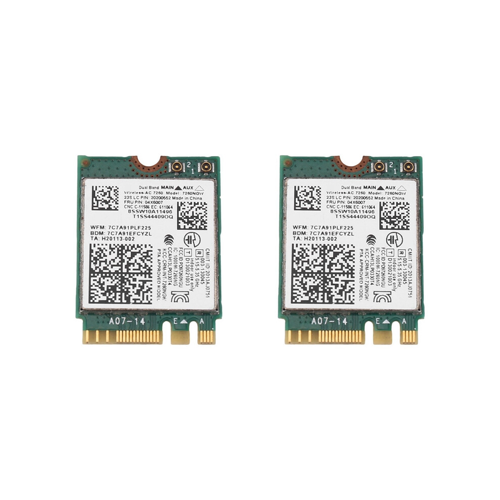 7260Ngw 7260Ac Wifi Card 2.4G/5G Bt4.0 04X6007 For 4853542307528