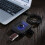 Adaptador de áudio USB multi-switch T10 com placa estéreo preta 8