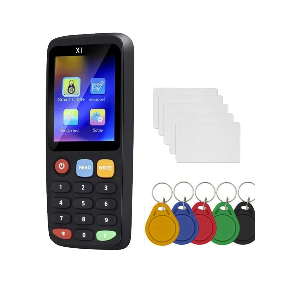 Lettore E Scrittore Nfc Rfid Smart Chip X7 + Scheda 5XCUID + Portachiavi 5XUID