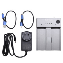 M.2 NVMe Cloner Dual Bay, AlumĂnio, USB-C, Duplicador Offline Clone Plugue Dos EUA
