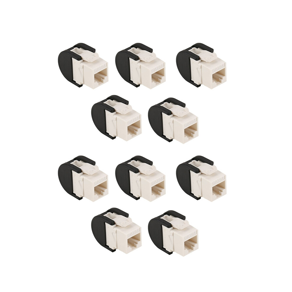 10 PeÃ§as RJ45 Porta CAT6A T568B Hub LAN Ethernet de Ãšnico Tampa Antipoeira Protetor Bloqueio Plugue