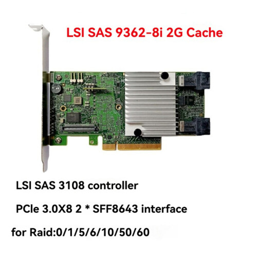 For LSI Controller Card 8-Port 12Gb/S SAS Sata PCIE 2G 2