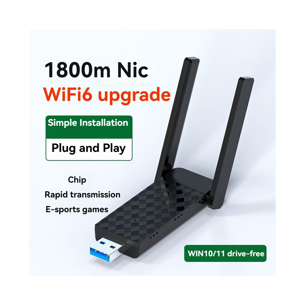 1800Mbps Wireless Network Card Wifi6 Usb Adapter 4853542317992