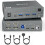 Switch KVM USB C 4K para 2 monitores e computadores, plugue UE 3