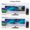 Switch KVM USB C 4K para 2 monitores e computadores, plugue UE 6