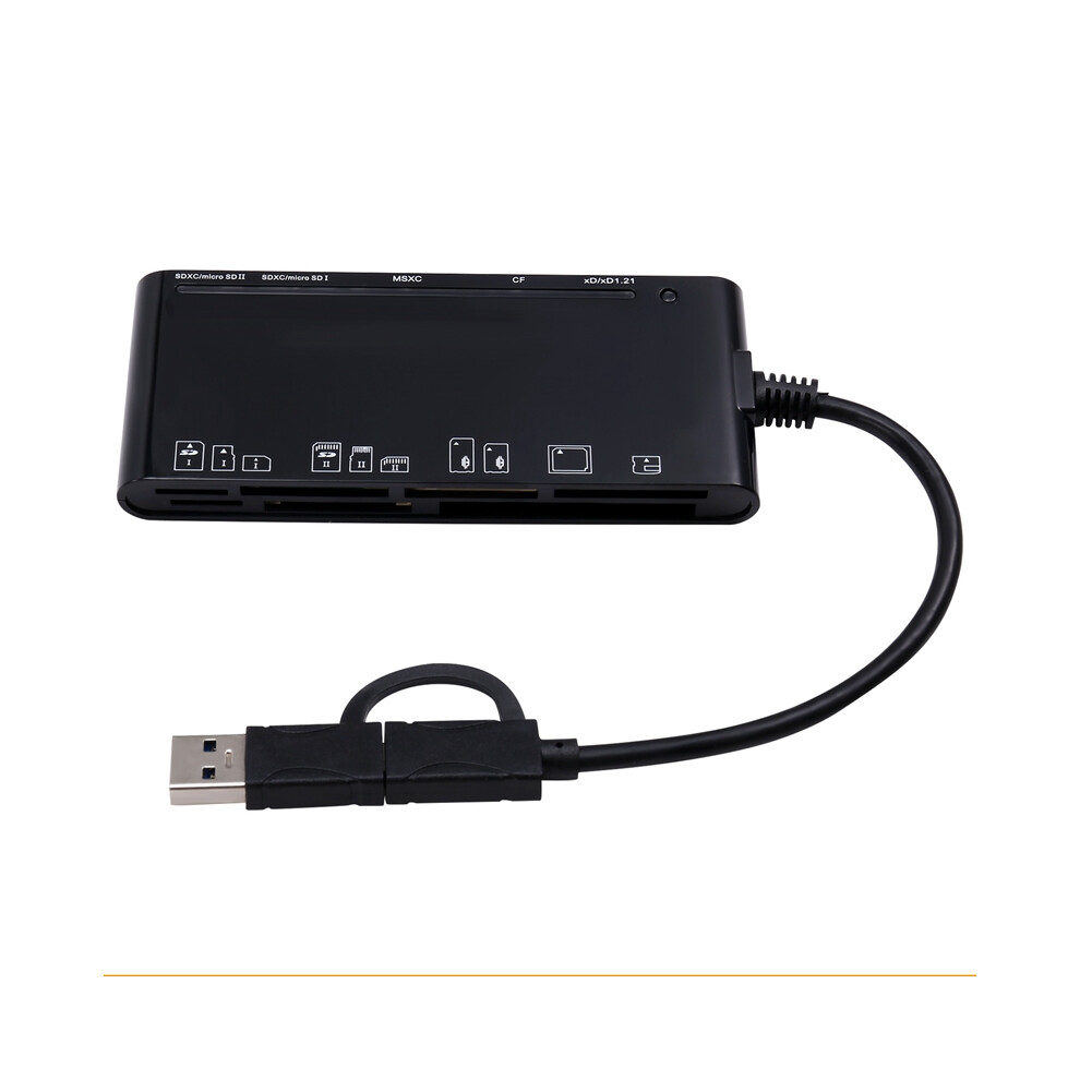 Lettore Di Schede Multifunzione Usb 3.0 Type-C 7 In 1 /Xd/Ms/Sd/Tf