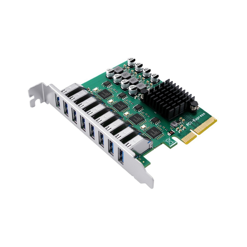 8 Port Usb 3.0 Pci Express Expansion Card For Desktop Pc 4853542320398